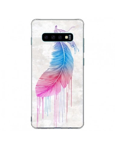 Coque Samsung S10 Plus Plume arc-en-ciel - Rachel Caldwell