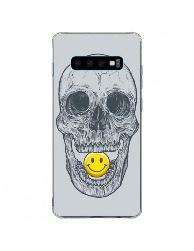 Coque Samsung S10 Plus Smiley Face Tête de Mort - Rachel Caldwell