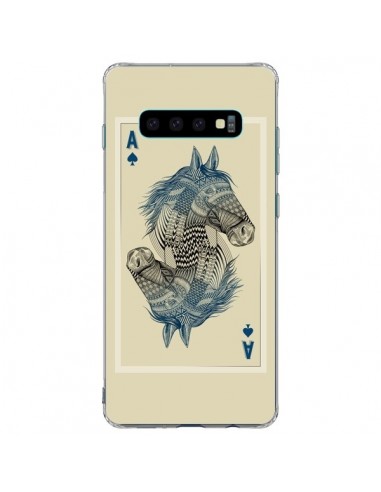 Coque Samsung S10 Plus Cheval Carte Jeu Horse As - Rachel Caldwell