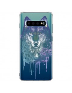 Coque Samsung S10 Plus Loup Wolf Animal Transparente -...