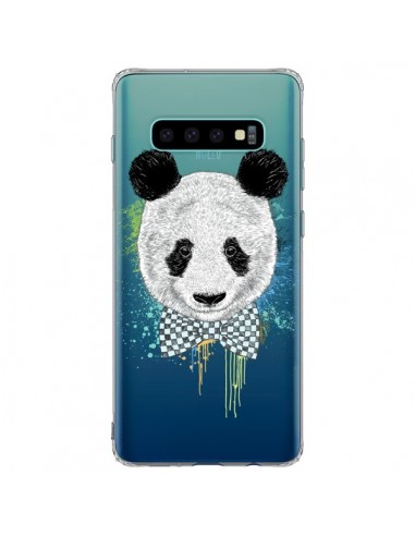 Coque Samsung S10 Plus Panda Noeud Papillon Transparente - Rachel Caldwell