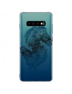 Coque Samsung S10 Plus Cheval Horse Double Transparente -...