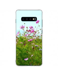 Coque Samsung S10 Plus Fleurs Roses Champ - R Delean