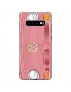 Coque Samsung S10 Plus Groovy Van Hippie VW Rose - R Delean