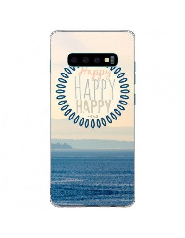 Coque Samsung S10 Plus Happy Day Mer Ocean Sable Plage Paysage - R Delean