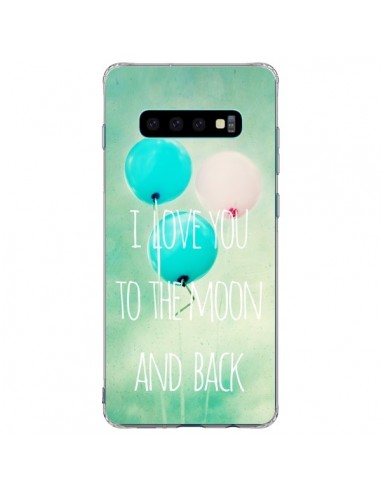 Coque Samsung S10 Plus I love you to the moon and back - Sylvia Cook
