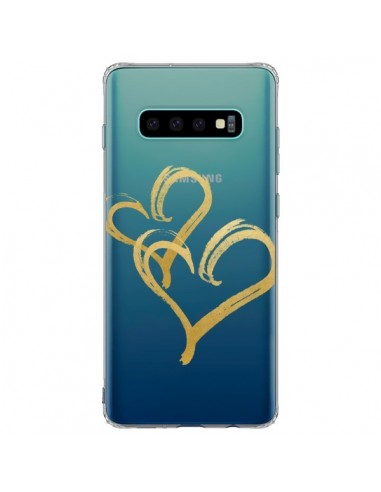 Coque Samsung S10 Plus Deux Coeurs Love Amour Transparente - Sylvia Cook