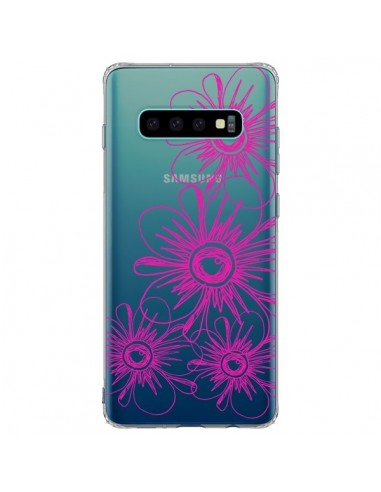 Coque Samsung S10 Plus Spring Flower Fleurs Roses Transparente - Sylvia Cook