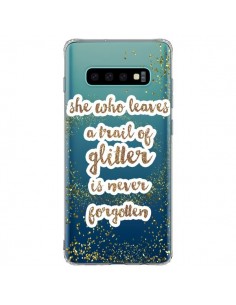 Coque Samsung S10 Plus Style Pailleté Transparente -...