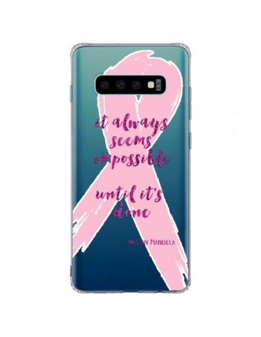 Coque Samsung S10 Plus It always seems impossible, cela semble toujours impossible Transparente - Sylvia Cook