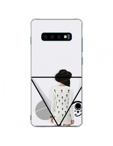 Coque Samsung S10 Plus Confusion Femme Oeil Triangle - Sara Eshak