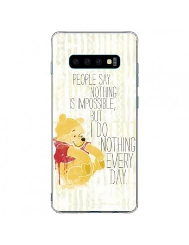 Coque Samsung S10 Plus Winnie I do nothing every day - Sara Eshak