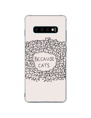 Coque Samsung S10 Plus Because Cats chat - Santiago Taberna