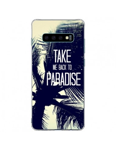 Coque Samsung S10 Plus Take me back to paradise USA Palmiers - Tara Yarte