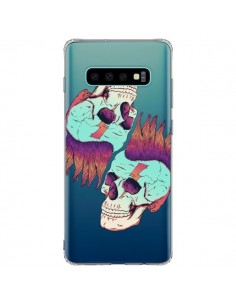 Coque Samsung S10 Plus Tête de Mort Crane Punk Double...