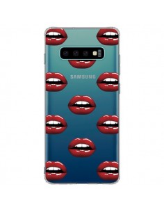 Coque Samsung S10 Plus Lèvres Rouges Lips Transparente -...
