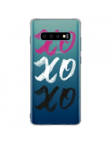 Coque Samsung S10 Plus XoXo Rose Blanc Noir Transparente - Yohan B.