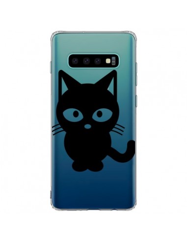 Coque Samsung S10 Plus Chat Noir Cat Transparente - Yohan B.