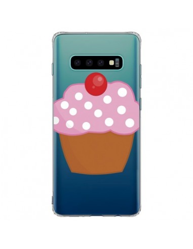 Coque Samsung S10 Plus Cupcake Cerise Transparente - Yohan B.