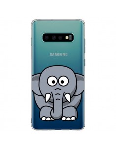 Coque Samsung S10 Plus Elephant Animal Transparente -...