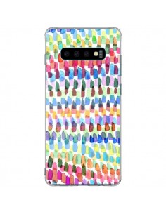 Coque Samsung S10 Plus Artsy Strokes Stripes Colorful -...