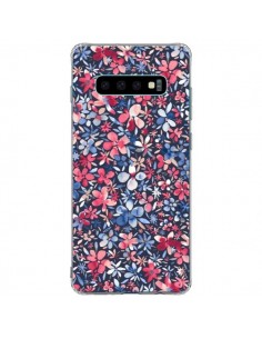 Coque Samsung S10 Plus Colorful Little Flowers Navy -...