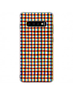 Coque Samsung S10 Plus Crossed Eyes Lines Red - Ninola...