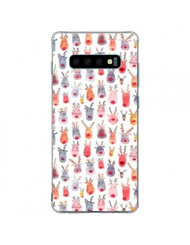 Coque Samsung S10 Plus Cute Winter Reindeers - Ninola Design
