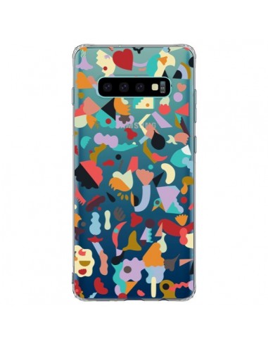 Coque Samsung S10 Plus Dreamy Animal Shapes White - Ninola Design