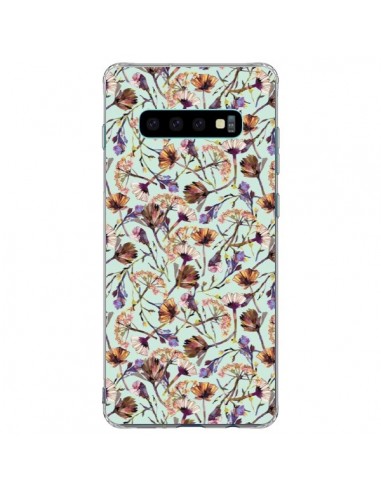 Coque Samsung S10 Plus Dry Blue Flowers - Ninola Design