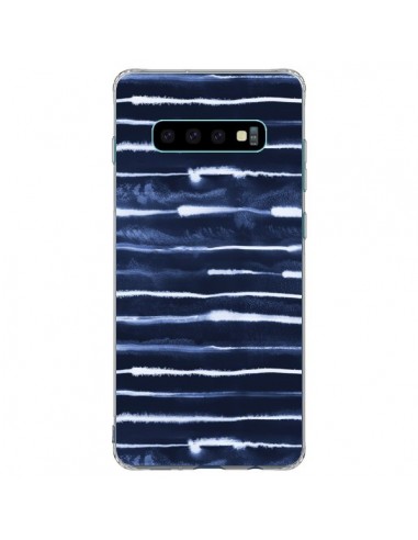 Coque Samsung S10 Plus Electric Lines Navy - Ninola Design