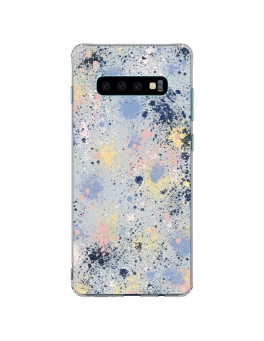 Coque Samsung S10 Plus Gradient Watercolor Lines Blue - Ninola Design