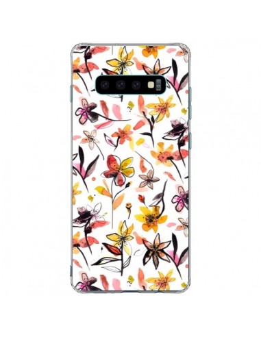 Coque Samsung S10 Plus Ink Bleeding Dots Pink - Ninola Design