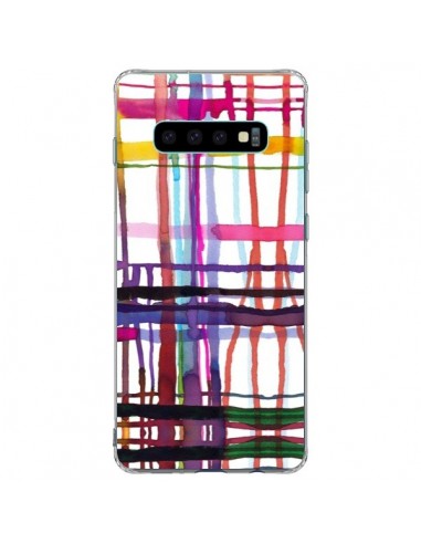 Coque Samsung S10 Plus Little Textured Dots Pink - Ninola Design