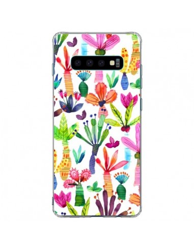 Coque Samsung S10 Plus Overlapped Watercolor Dots - Ninola Design