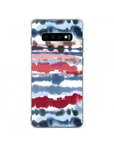 Coque Samsung S10 Plus Smoky Marble Watercolor Dark - Ninola Design