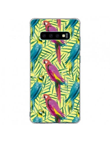 Coque Samsung S10 Plus Tropical Monstera Leaves Multicolored - Ninola Design