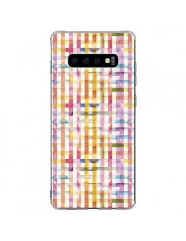 Coque Samsung S10 Plus Vichy Black Yellow - Ninola Design