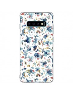 Coque Samsung S10 Plus Watery Hibiscus Blue - Ninola Design
