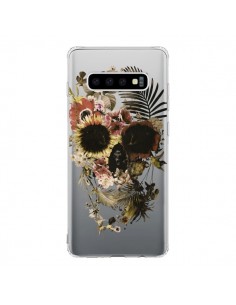 Coque Samsung S10 Garden Skull Tête de Mort Transparente...