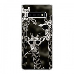 Coque Samsung S10 Girafe Swag Lunettes Familiy Giraffe -...