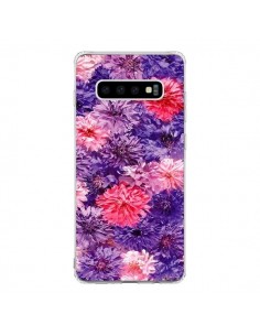 Coque Samsung S10 Fleurs Violettes Flower Storm - Asano...