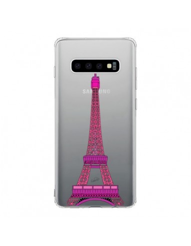 Coque Samsung S10 Tour Eiffel Rose Paris Transparente - Asano Yamazaki