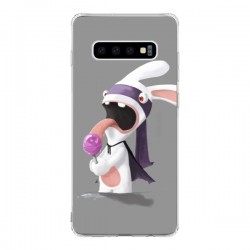 Coque Samsung S10 Lapin Crétin Sucette - Bertrand Carriere