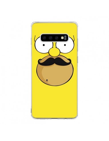 Coque Samsung S10 Homer Movember Moustache Simpsons - Bertrand Carriere