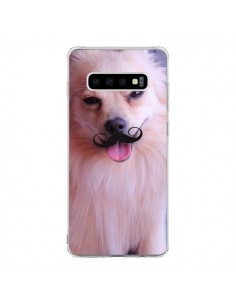 Coque Samsung S10 Clyde Chien Movember Moustache -...
