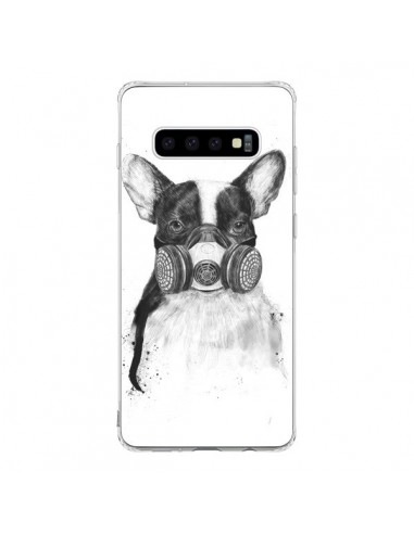 Coque Samsung S10 Tagueur Bulldog Dog Chien Big City Life - Balazs Solti