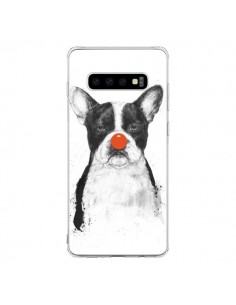 Coque Samsung S10 Clown Bulldog Chien Dog - Balazs Solti