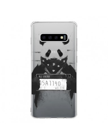 Coque Samsung S10 Bad Panda Transparente - Balazs Solti