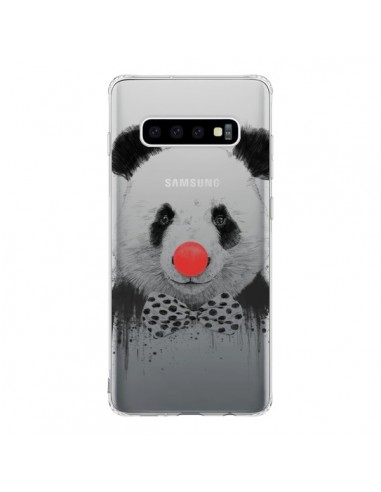 Coque Samsung S10 Clown Panda Transparente - Balazs Solti